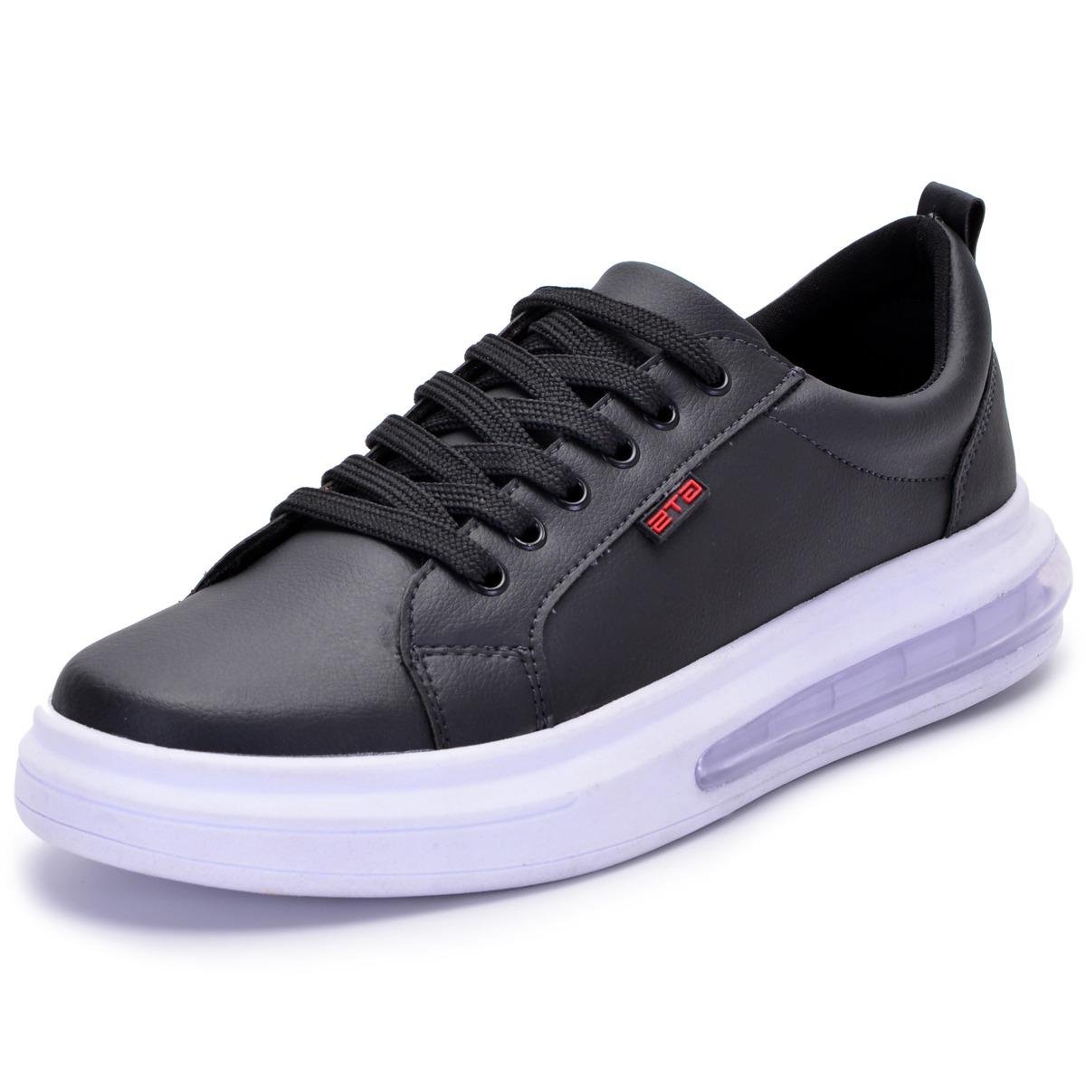 Tênis Casual Preto Masculino Impulse Air Clube do Sapato de Franca