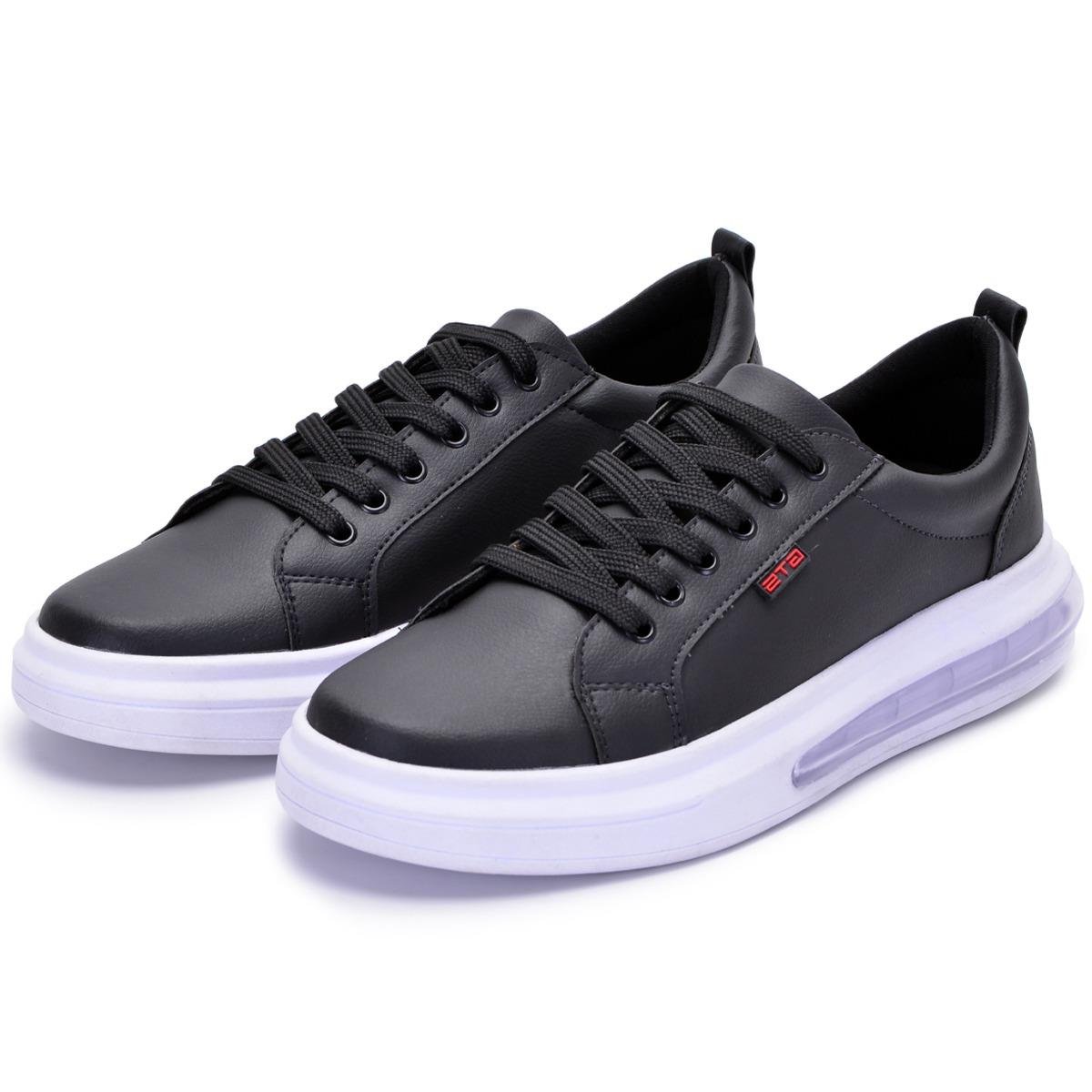 Tênis Casual Preto Masculino Impulse Air Clube do Sapato de Franca Preto 4