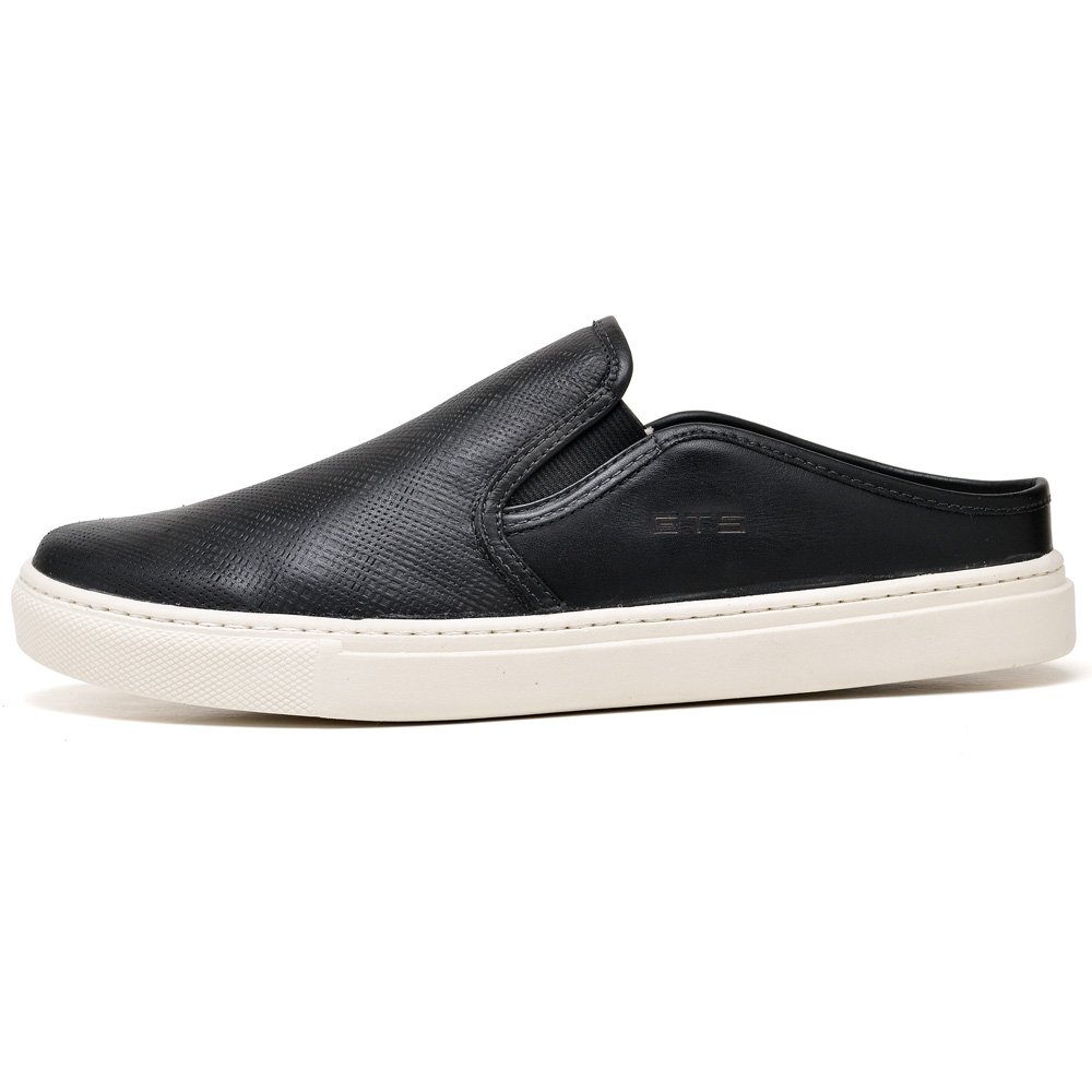 Tênis Mule Casual Masculino Iate Preto Clube do Sapato de Franca Preto 3