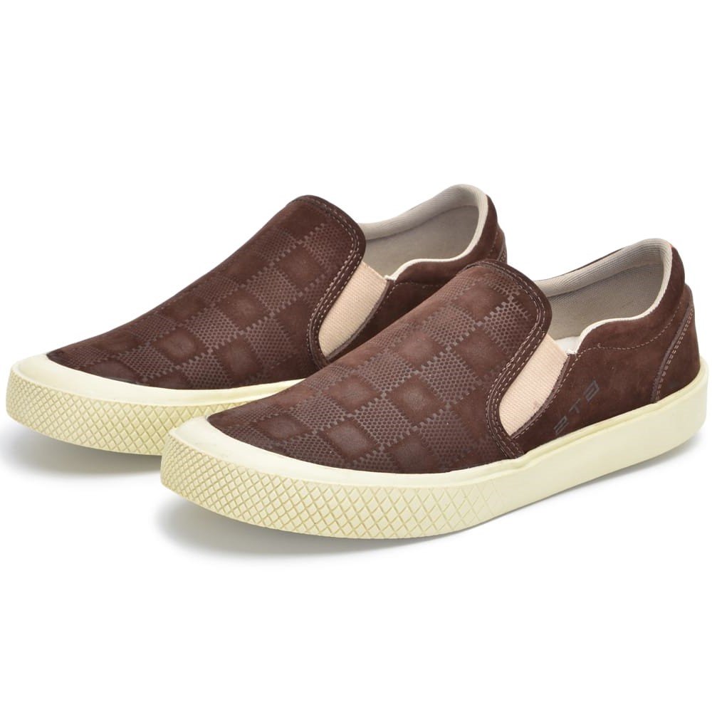 Sapato e Tenis Masculino Slip On Nautico Café Clube do Sapato de Franca Marrom 2