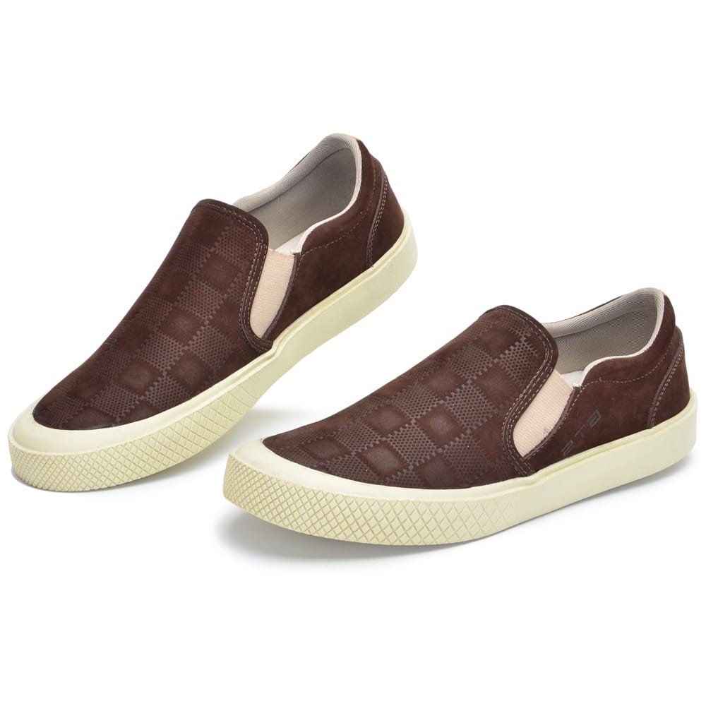 Sapato e Tenis Masculino Slip On Nautico Café Clube do Sapato de Franca Marrom 3