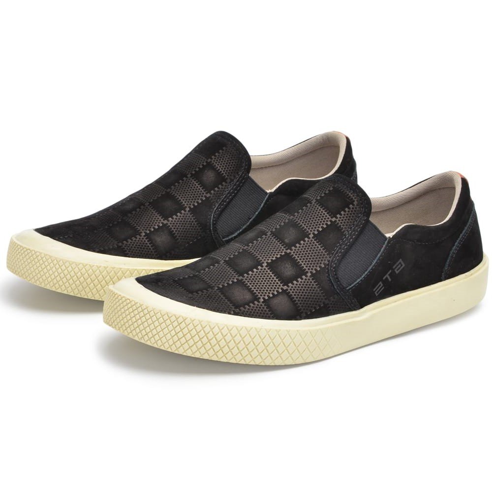 Sapato Slip On Masculino Couro Nautico Preto Clube do Sapato de Franca Preto 2