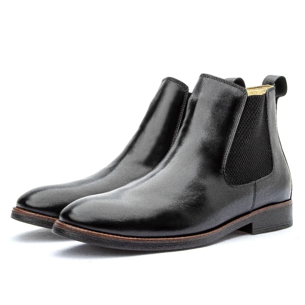Bota Masculina de Couro Chelsea Clube do Sapato de Franca RN Liverpool 2 Preta