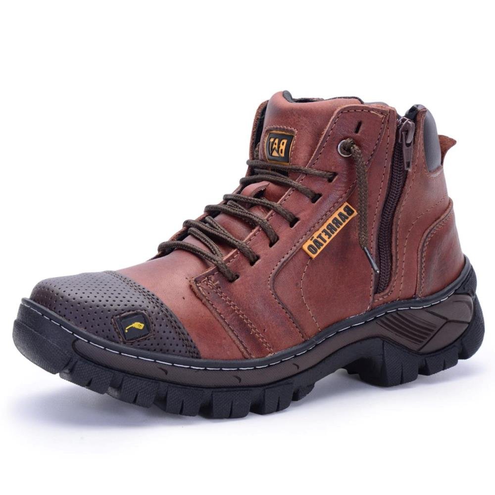 Bota Coturno Adventure Masculina Clube do Sapato de Franca Pantanal Brasil RN Touring Marrom