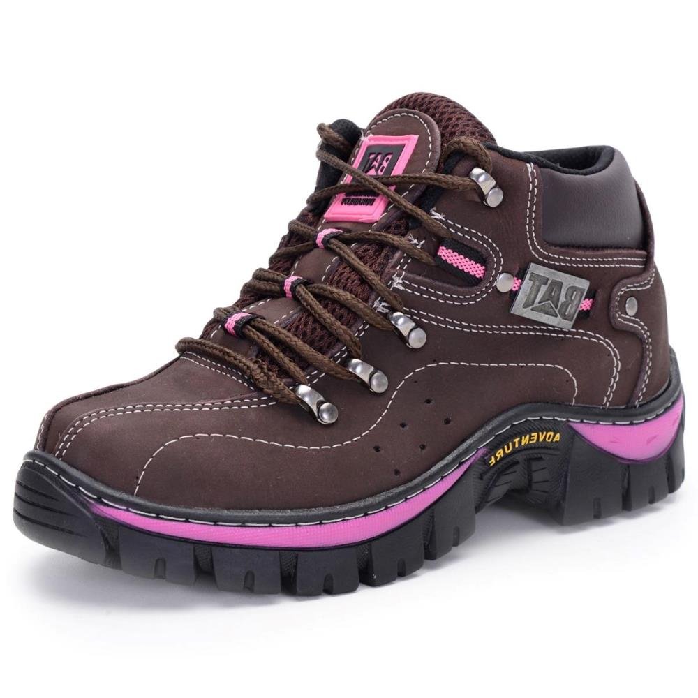 Bota Adventure Feminina Pantanal Brasil Clube do Sapato de Franca RN Keep Lady Café/Rosa Café/Rosa 1