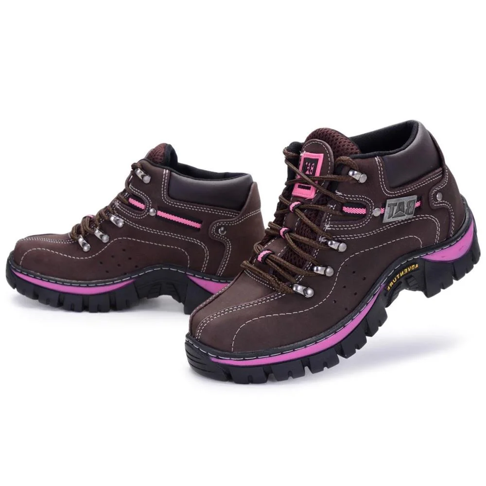 Bota Adventure Feminina Pantanal Brasil Clube do Sapato de Franca RN Keep Lady Café/Rosa Café/Rosa 3