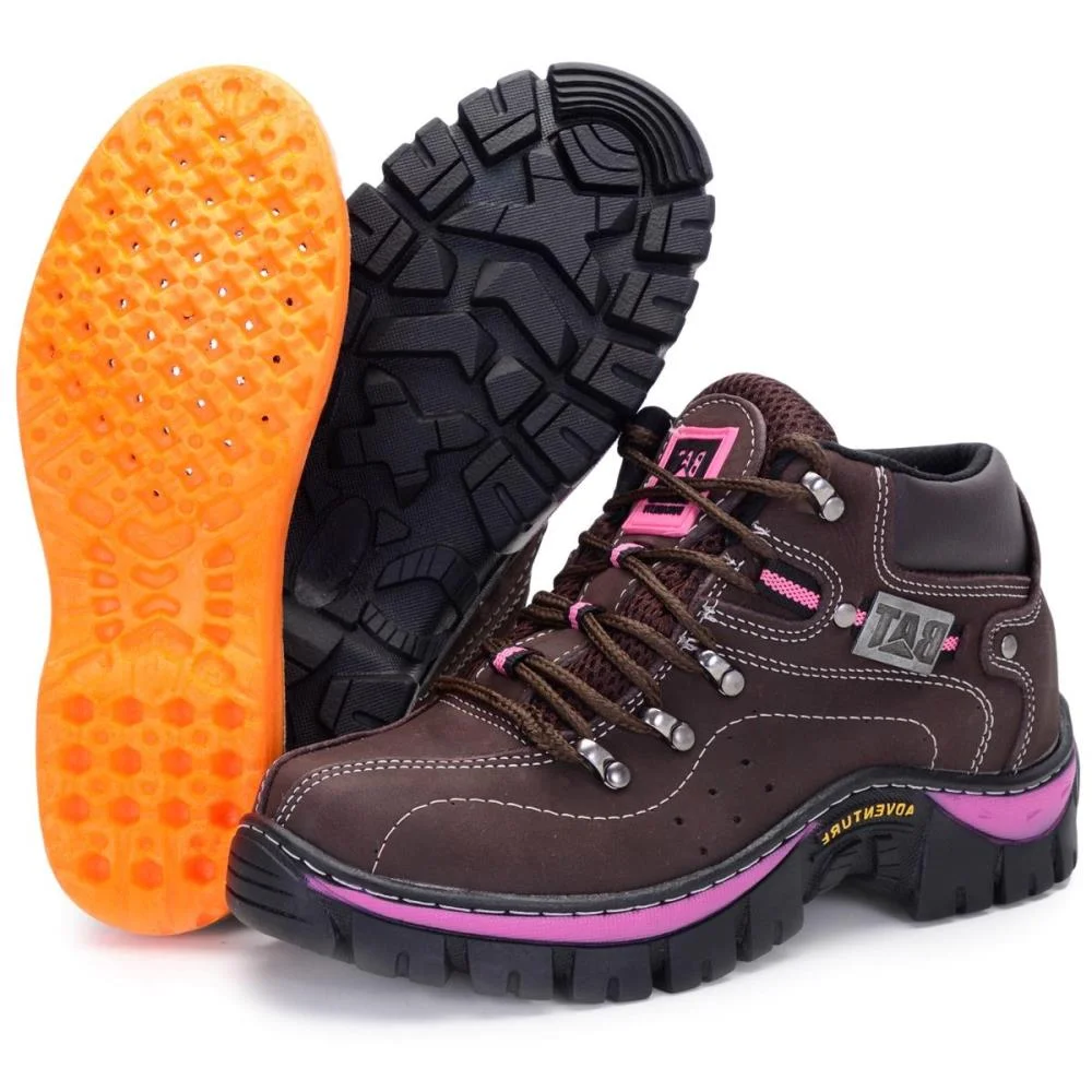 Bota Adventure Feminina Pantanal Brasil Clube do Sapato de Franca RN Keep Lady Café/Rosa Café/Rosa 5
