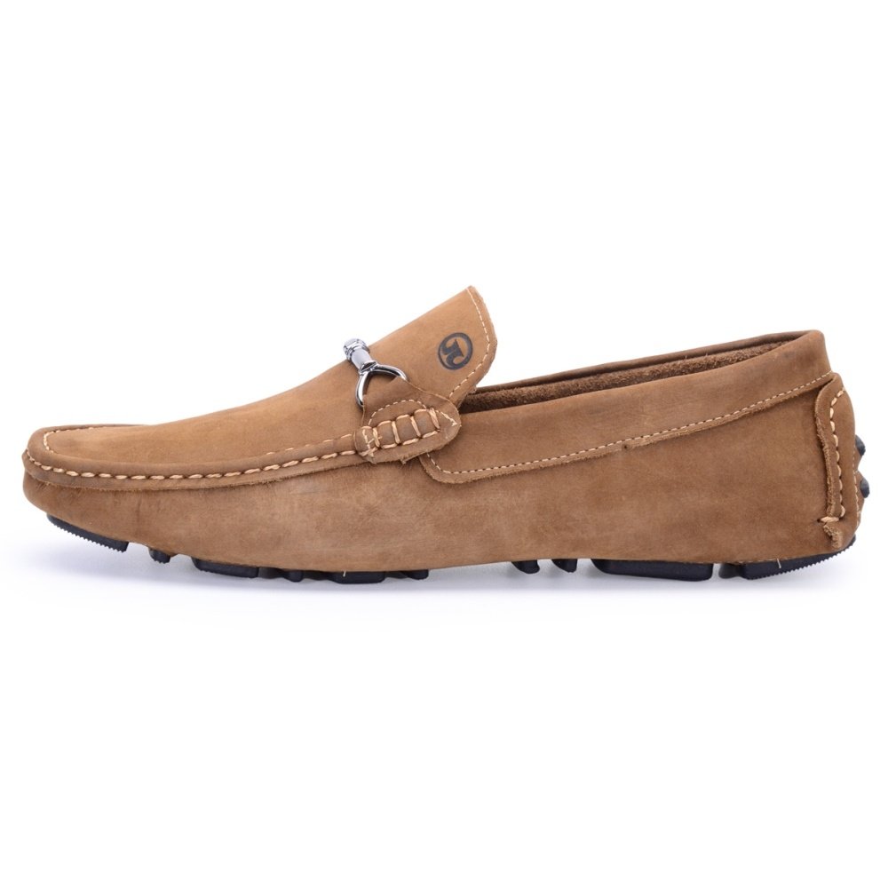 Mocassim Masculino de Couro Casua Clube do Sapato de Franca RN Enzo Whisky Marrom 3