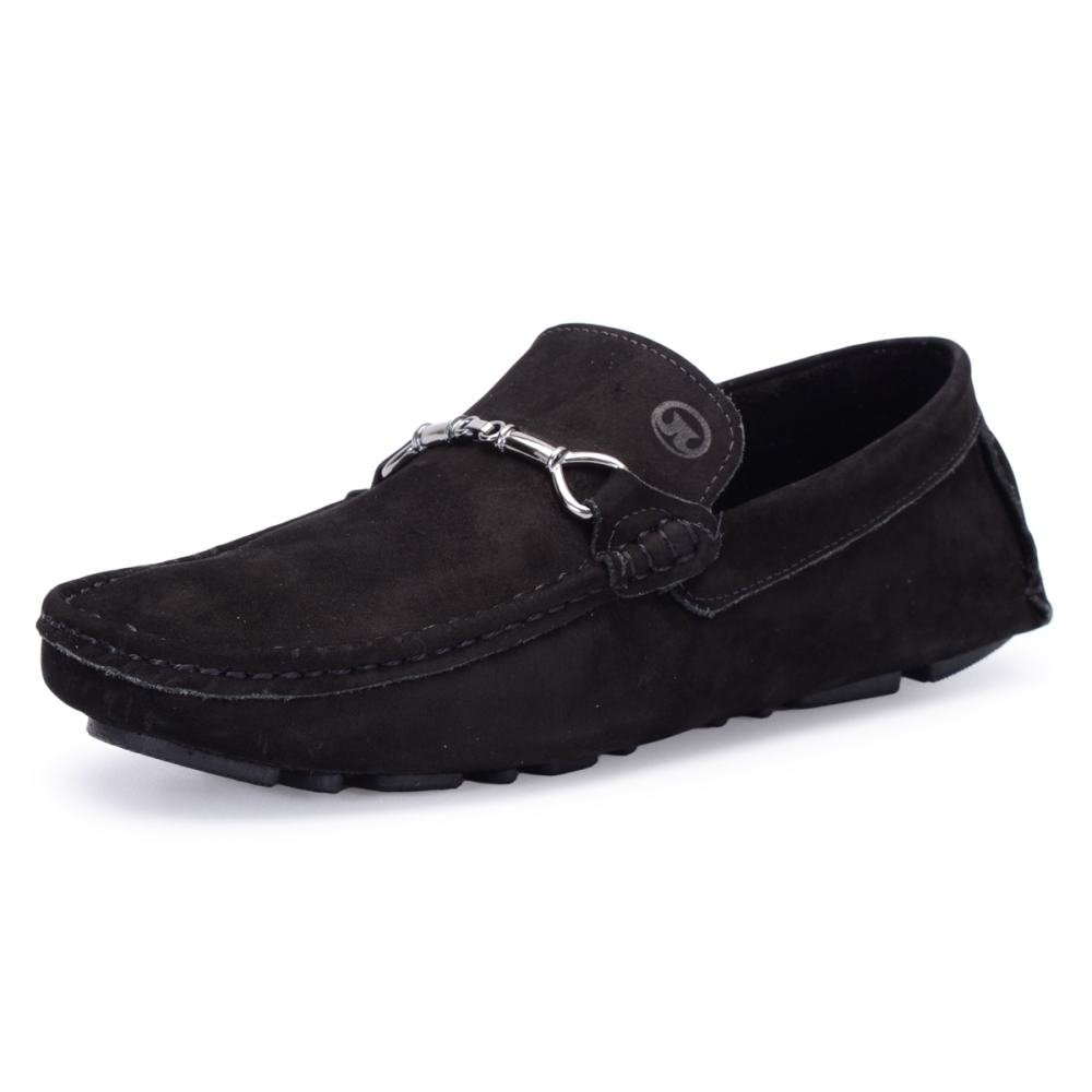 Mocassim Masculino de Couro Casua Clube do Sapato de Franca RN Enzo Preto