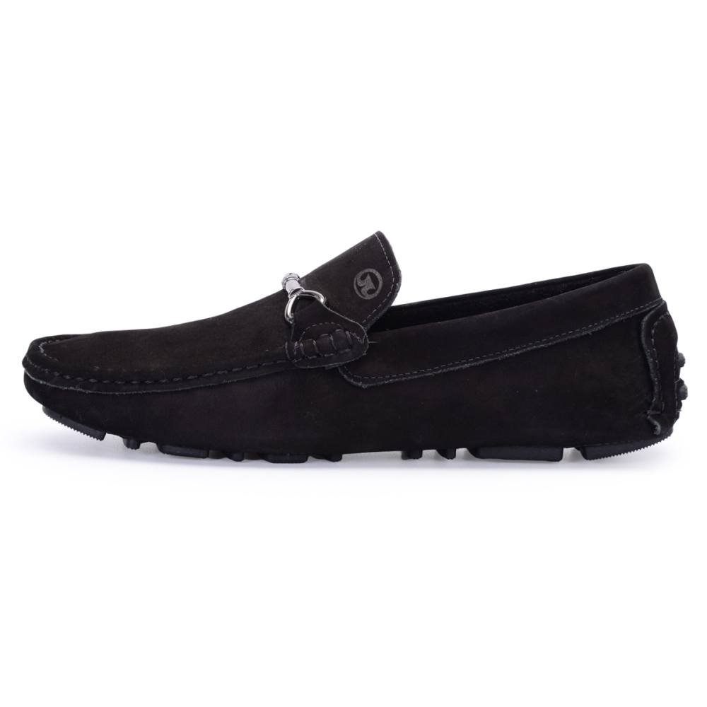 Mocassim Masculino de Couro Casua Clube do Sapato de Franca RN Enzo Preto Preto 2