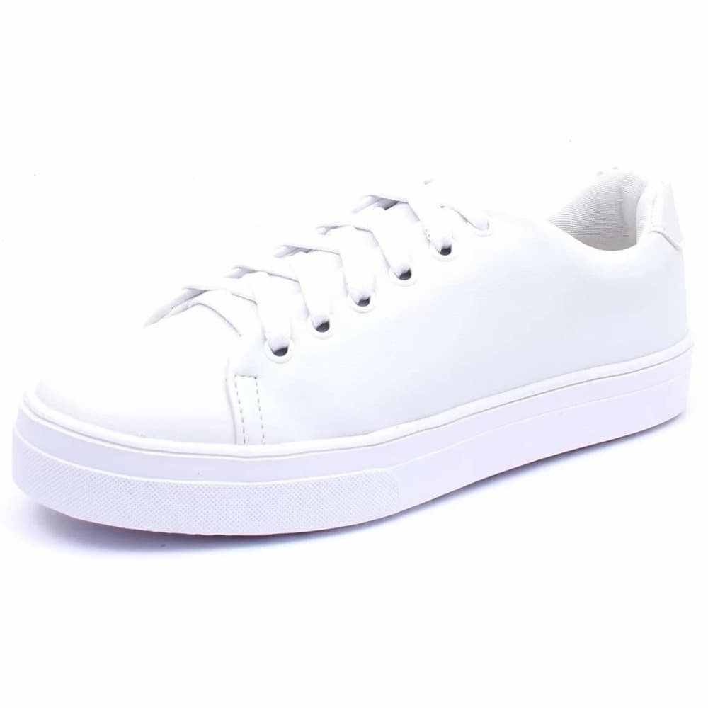 Tênis Feminino Casual  Leve Clube do Sapato de Franca Peccato RN Smart Branco Branco 2