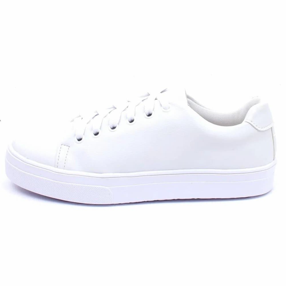 Tênis Feminino Casual  Leve Clube do Sapato de Franca Peccato RN Smart Branco Branco 3