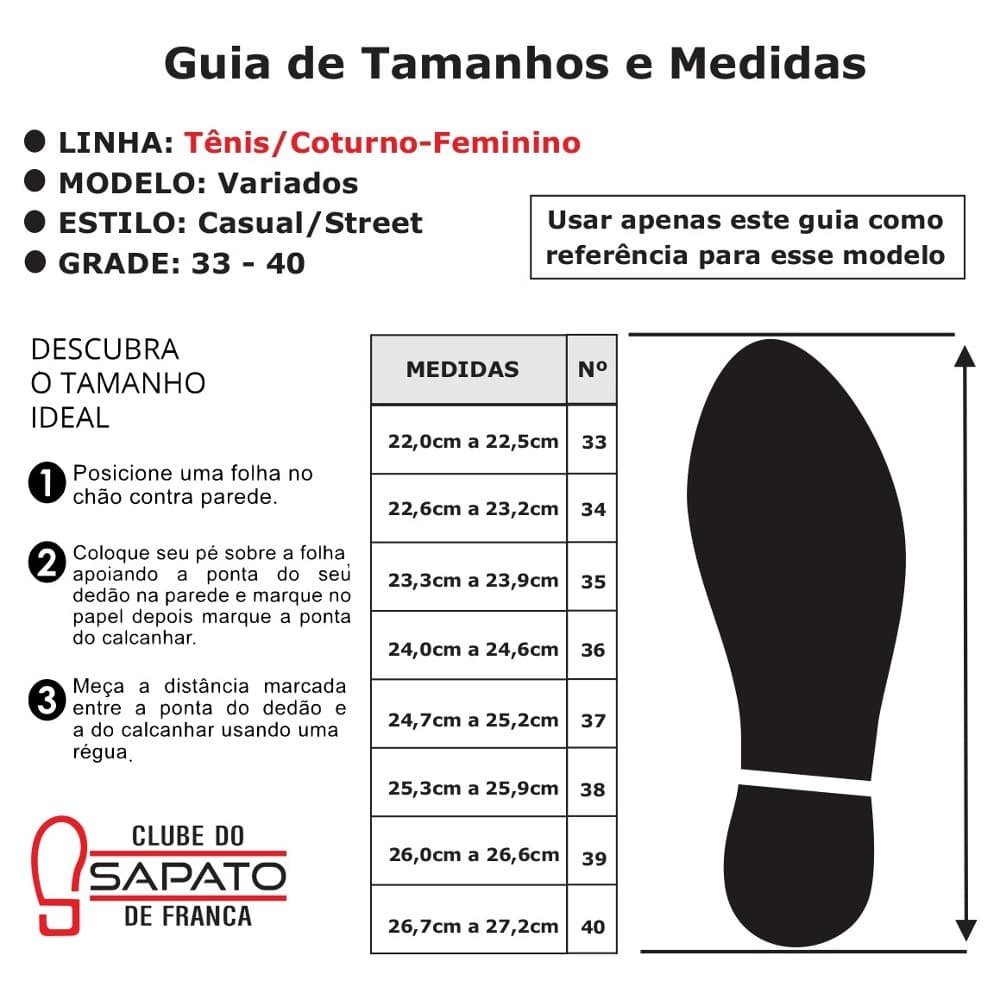 Tênis Feminino Casual  Leve Clube do Sapato de Franca Peccato RN Smart Branco Branco 5