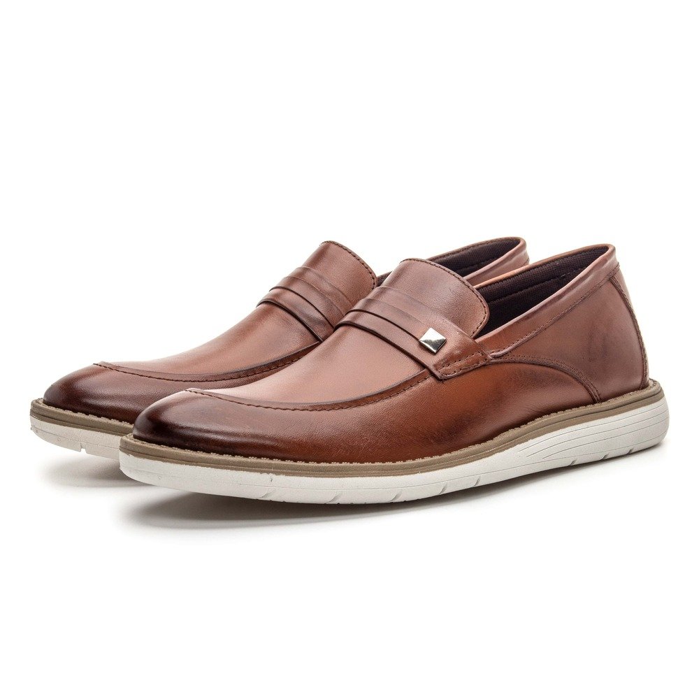 Mocassim Masculino Derby Couro Oxford Clube do Sapato de Franca R RN London