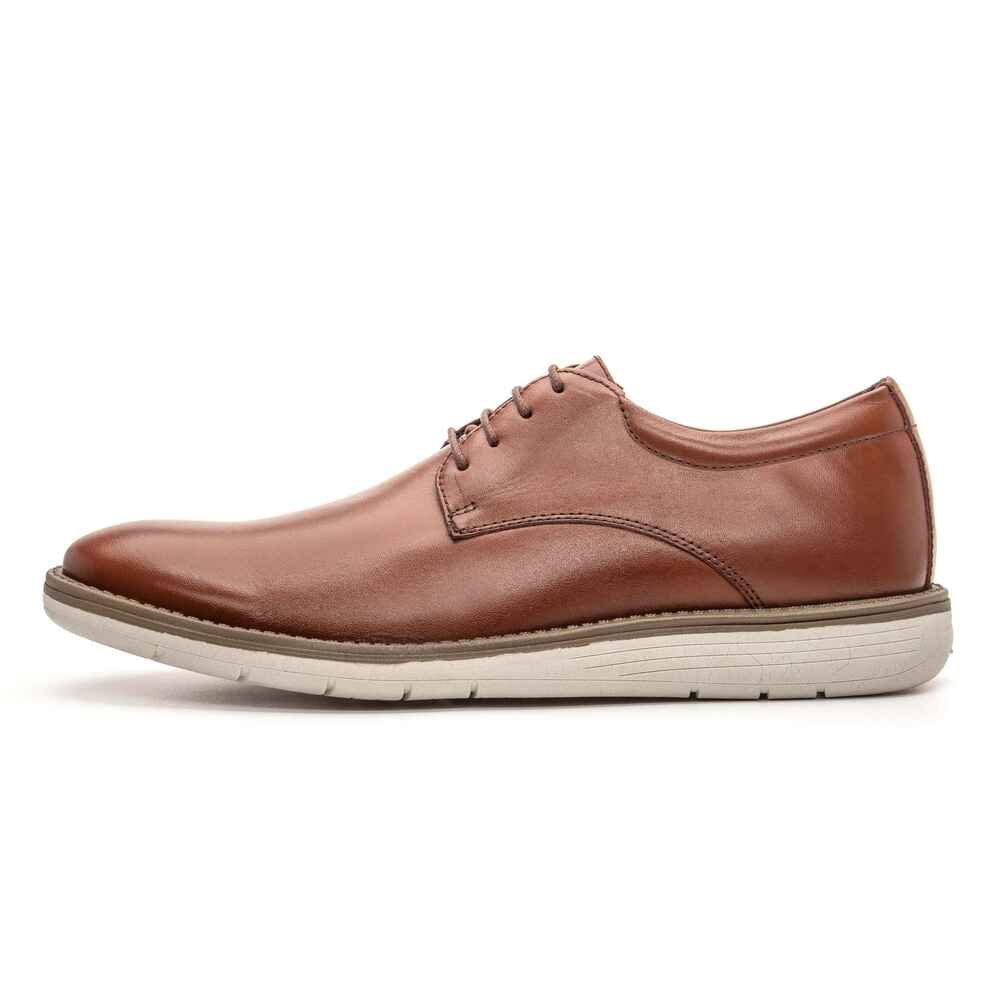 Sapato Casual Masculino Derby Oxford Clube do Sapato de Franca R RN Denver Marrom 2