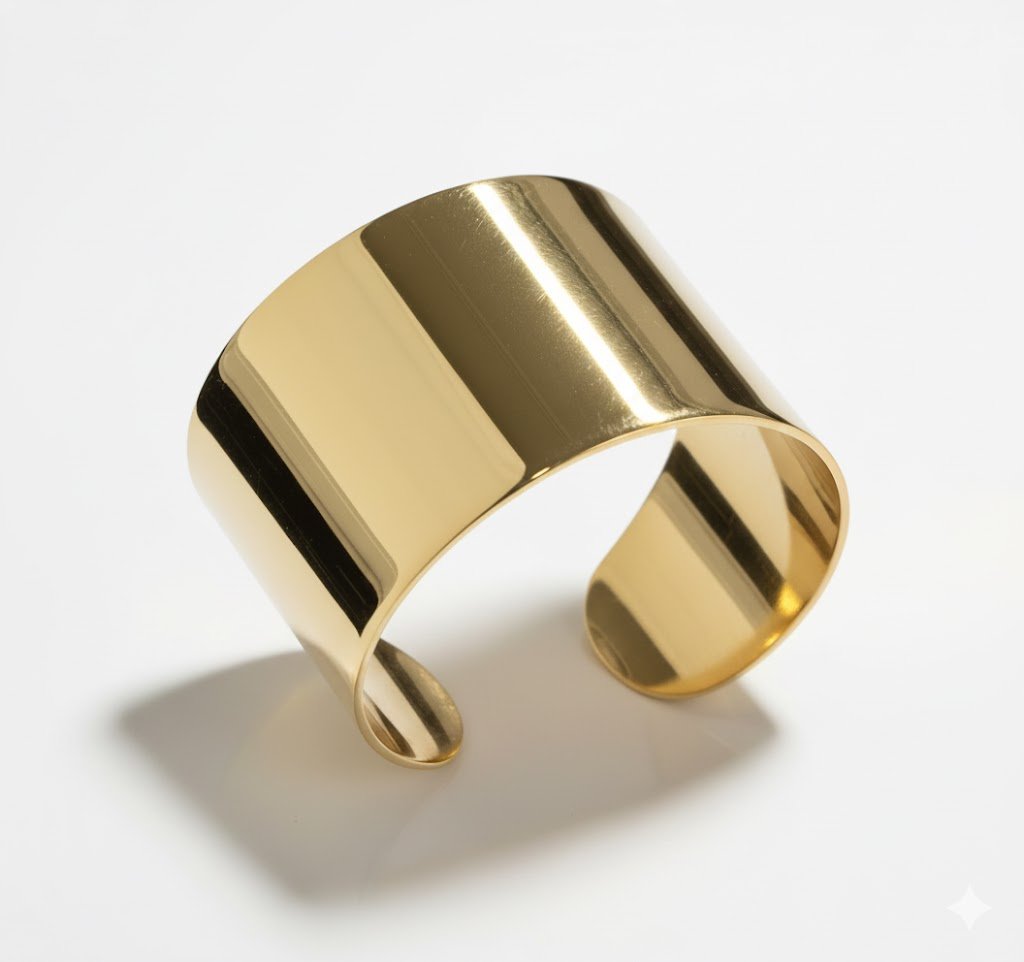 ANEL REGULAVEL LISO BANHADO EM OURO 18K