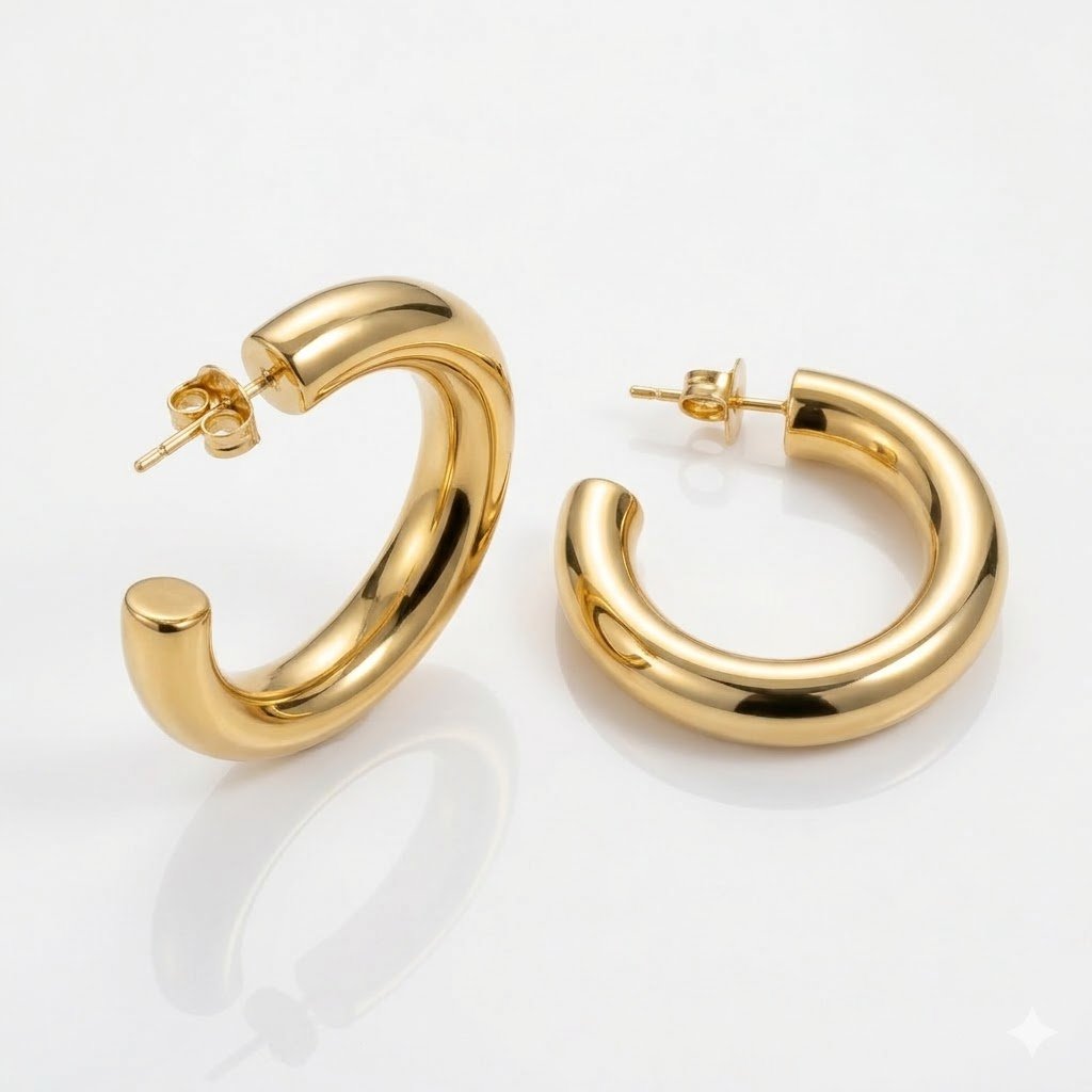 BRINCO LILLY M BANHADO A OURO 18K