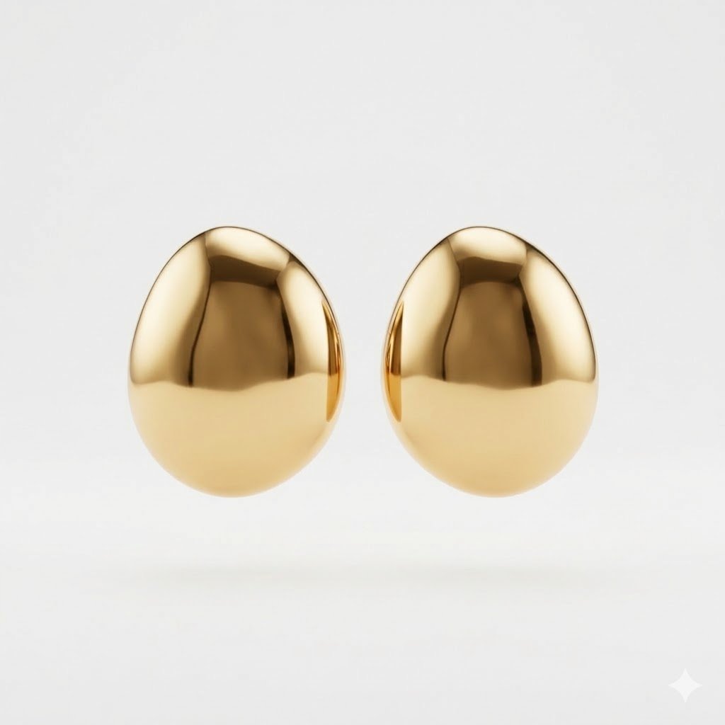 BRINCO MAXI JULIANA - BANHADO EM OURO 18K