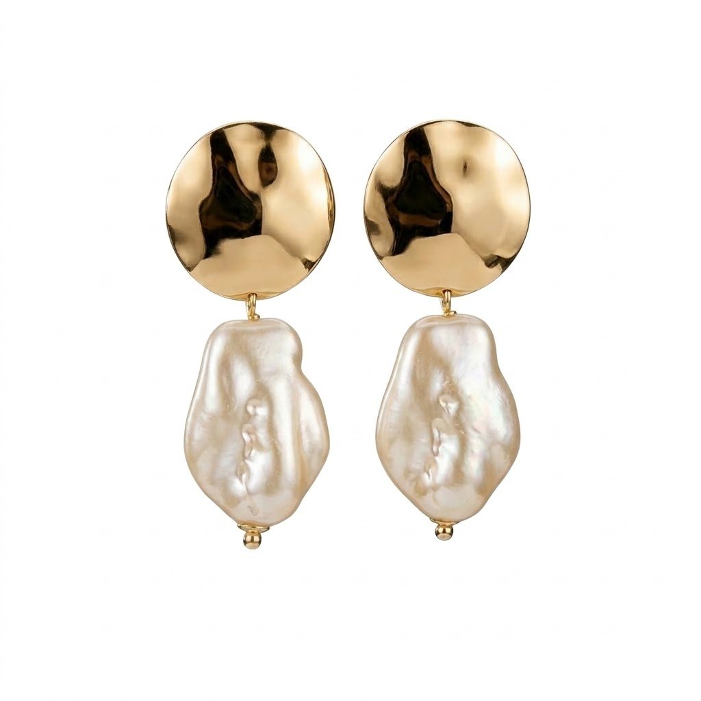 BRINCO MADREPEROLA BANHADO EM OURO 18K