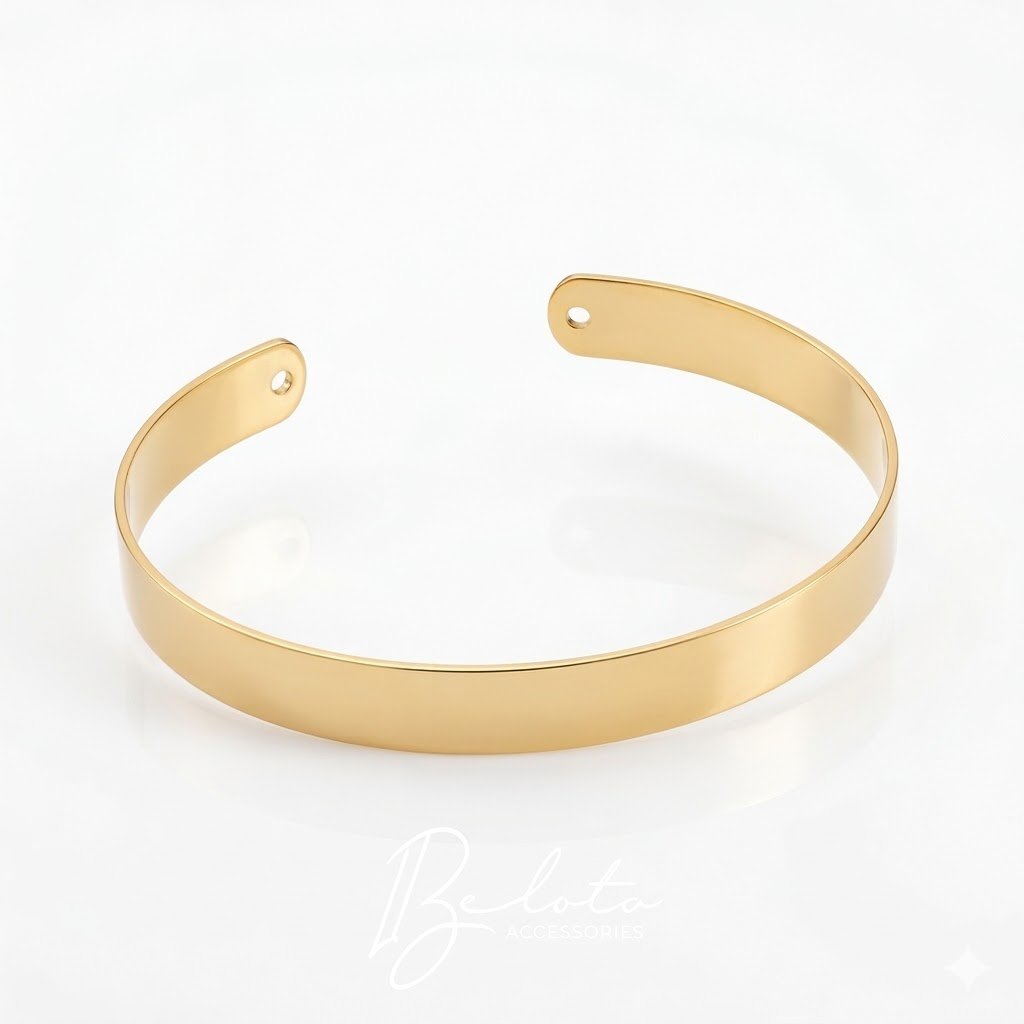 BRACELETE GLAM BANHADO EM OURO 18K