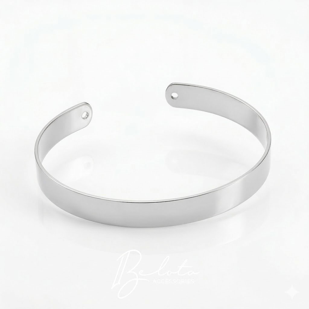BRACELETE GLAM BANHADO EM PRATA 925