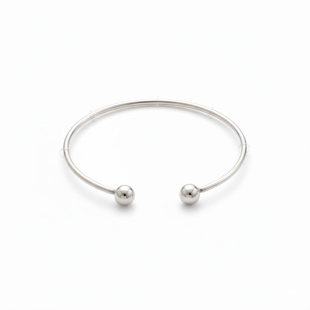 BRACELETE BALLS BANHADO EM PRATA 925