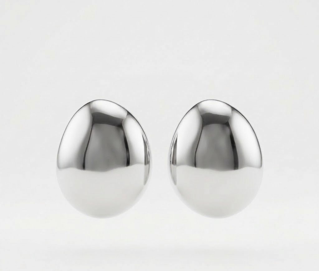 BRINCO MAXI JULIANA BANHADO EM PRATA 925