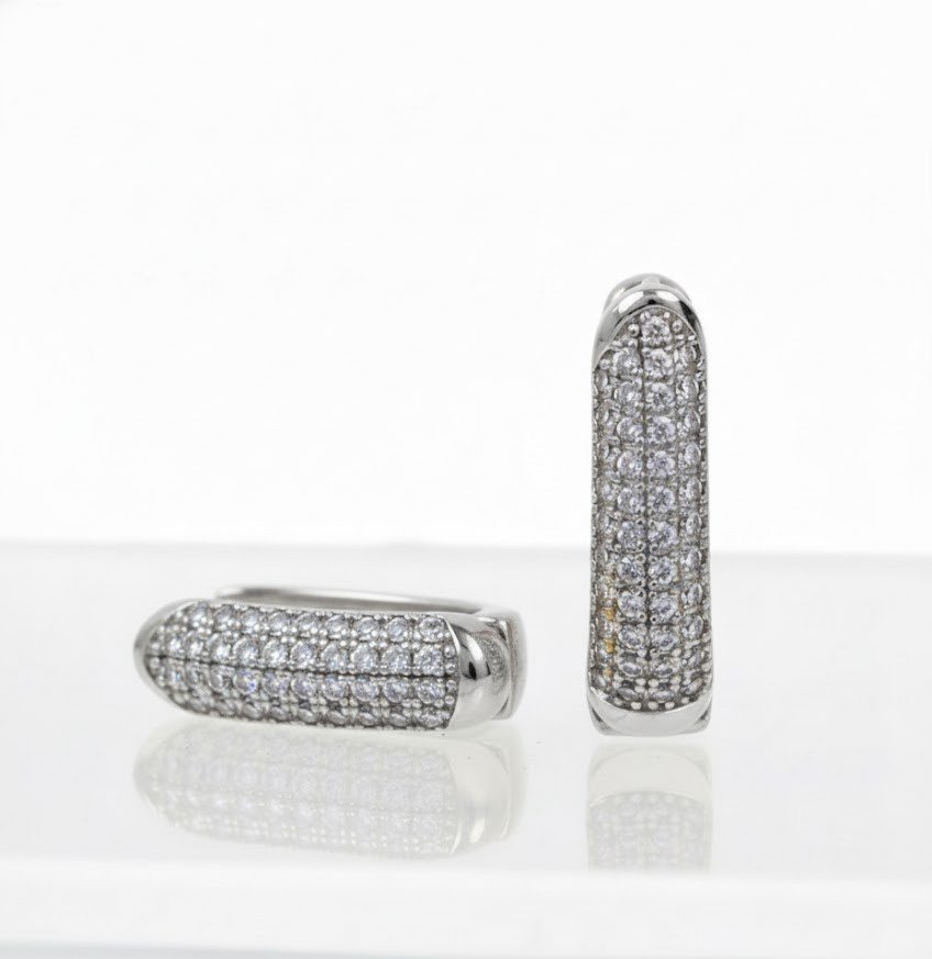 BRINCO ARGOLA CAMILLE BANHADO A PRATA 925