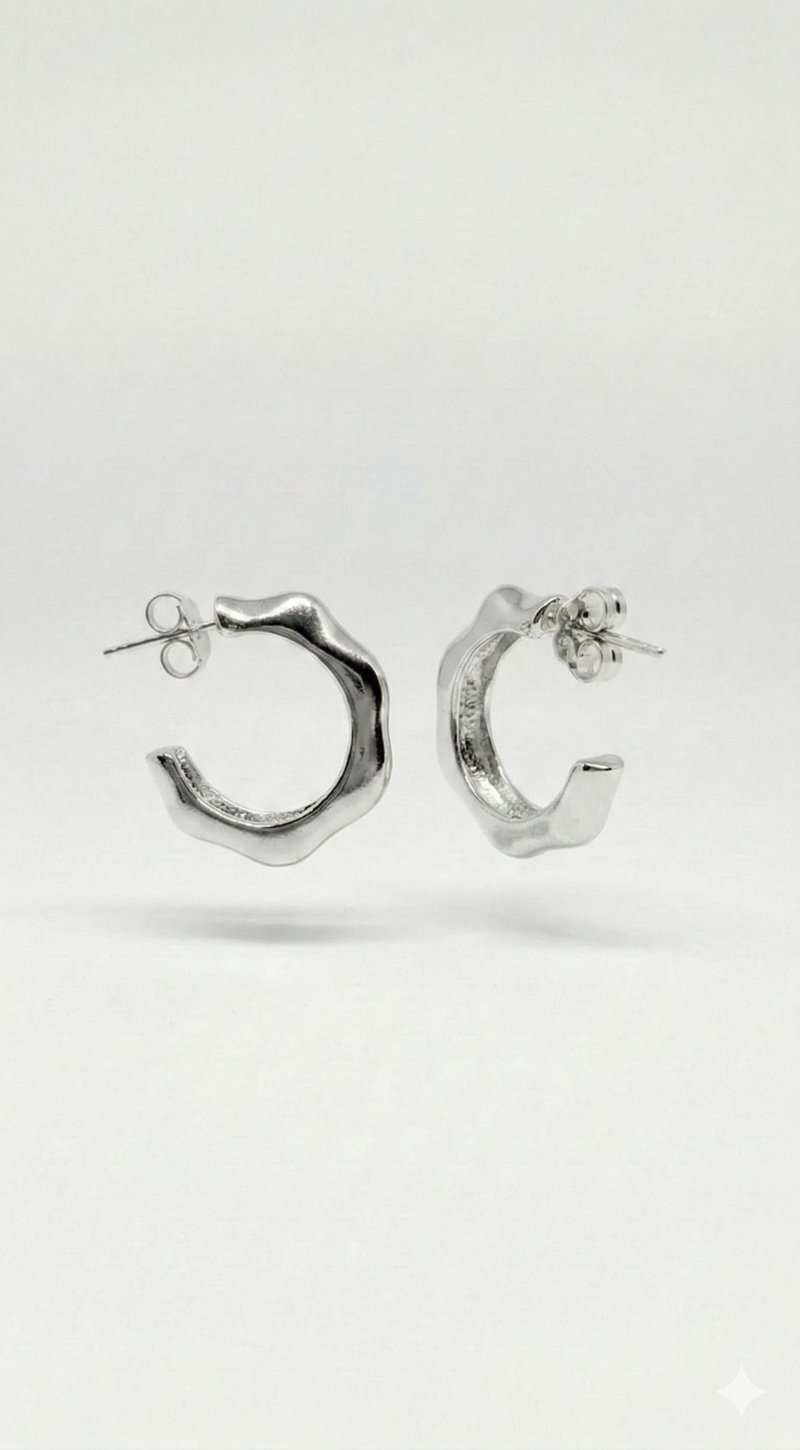 Argola Orgânica Celebre Prata