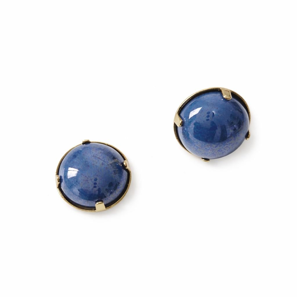 Brinco Lustre Azul Cobalto