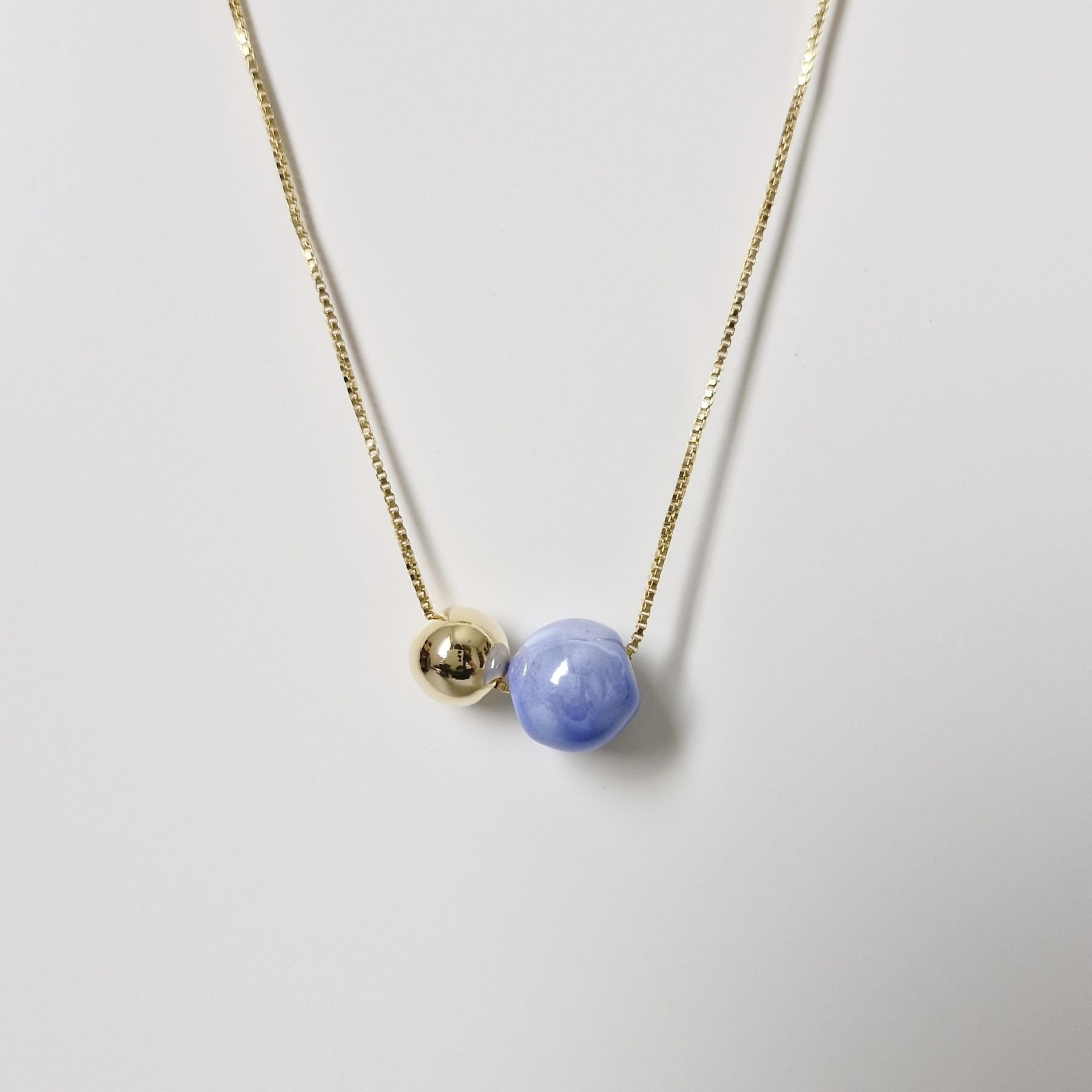 Colar Duo Azul Claro