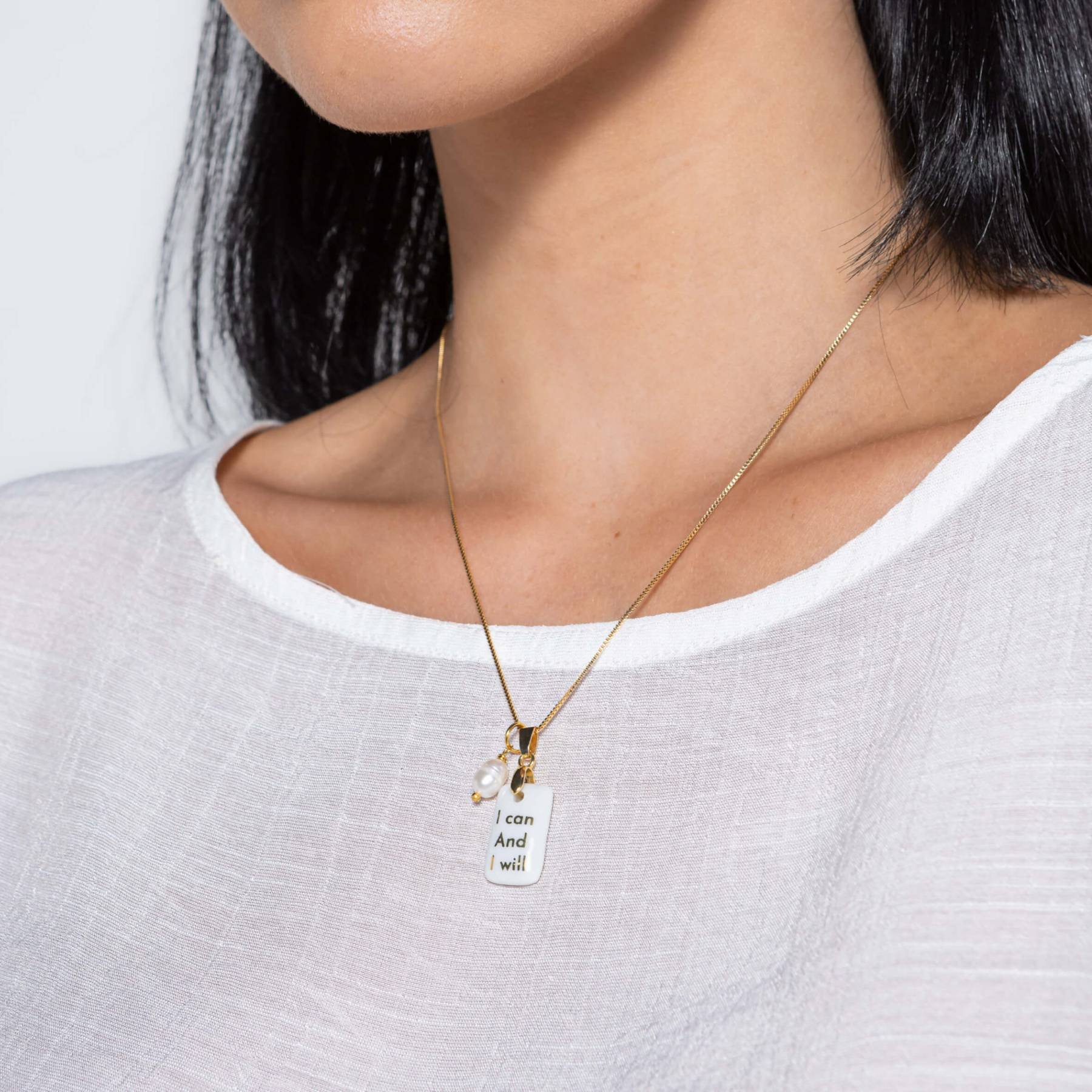 Colar I Can And I Will Dourado 2