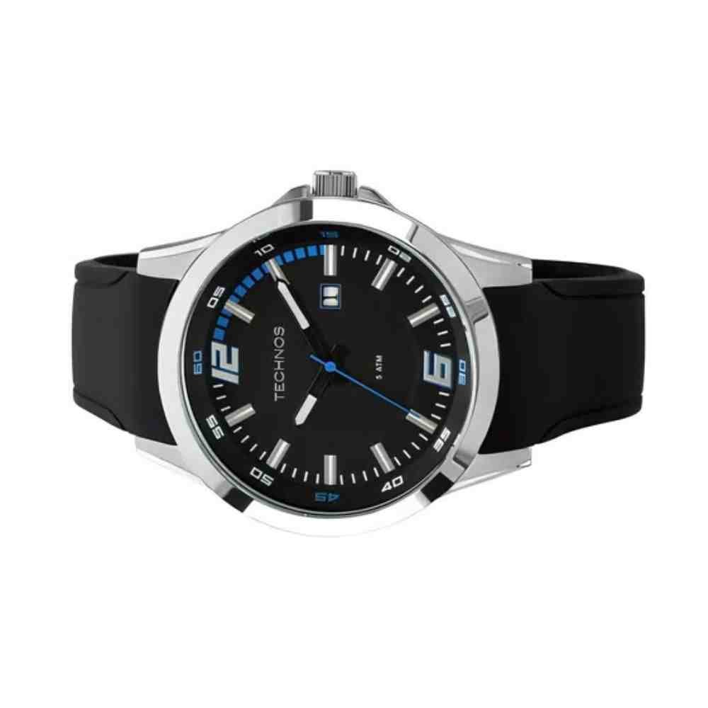 Relógio Technos Performance Preto Prata Masculino 2115KPT/8A