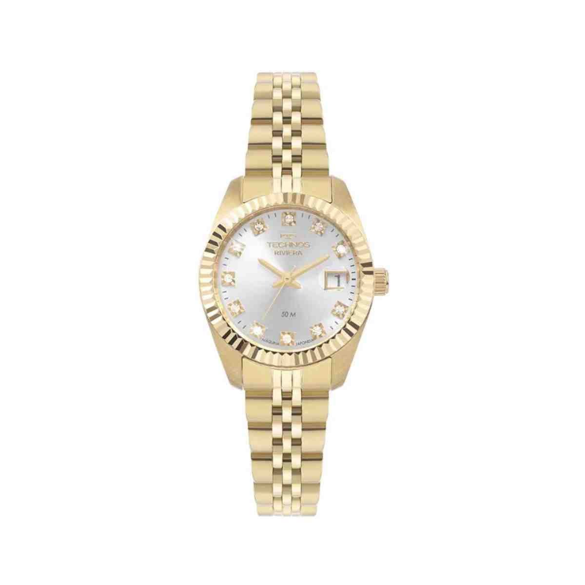 Relógio Technos Riviera Dourado Feminino 2015CEL/1K