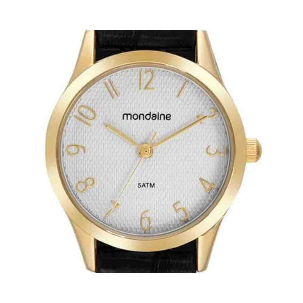 Kit Relógio+Semijoais Mondaine Dourado Feminino 32794LPMKDH1