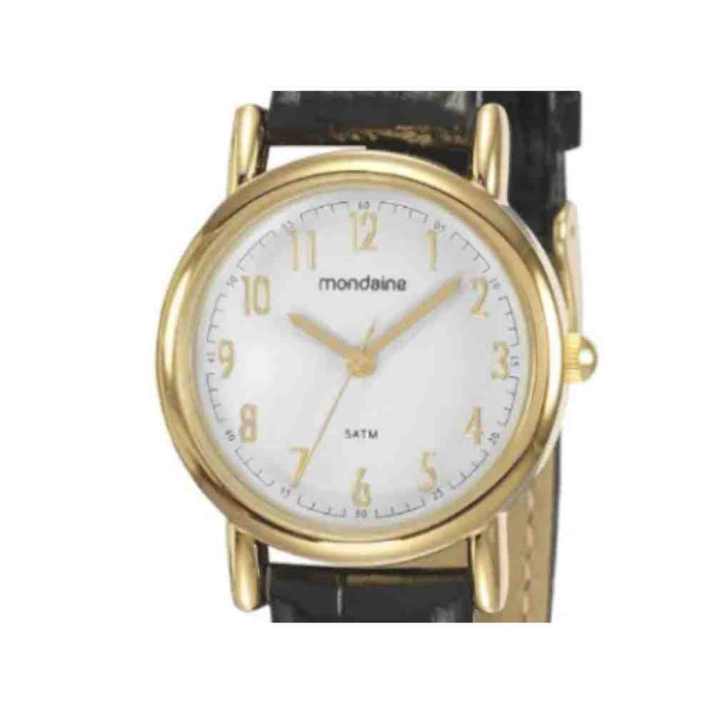 Relógio Mondaine Troca Pulseira Feminino Dourado 83485LPMKDH