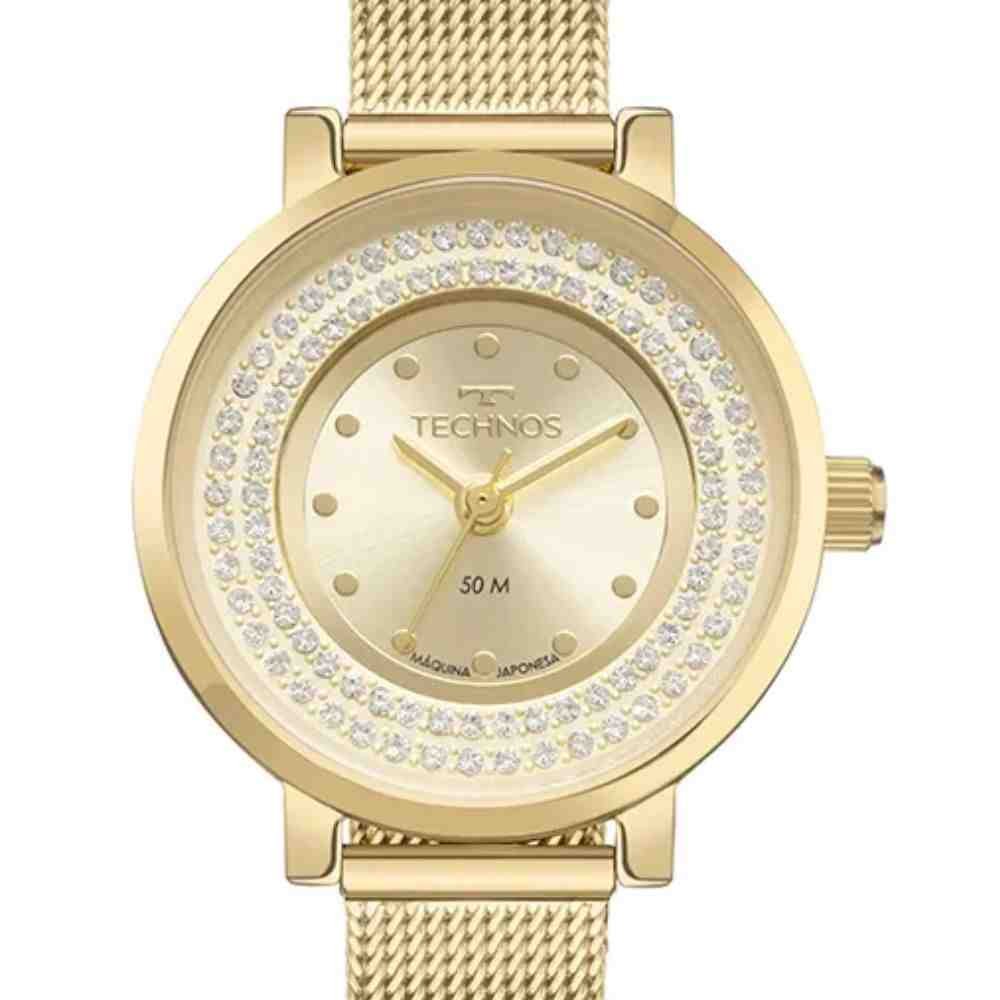 Relógio Technos Mini Dourado Feminino 2035NAD/1D