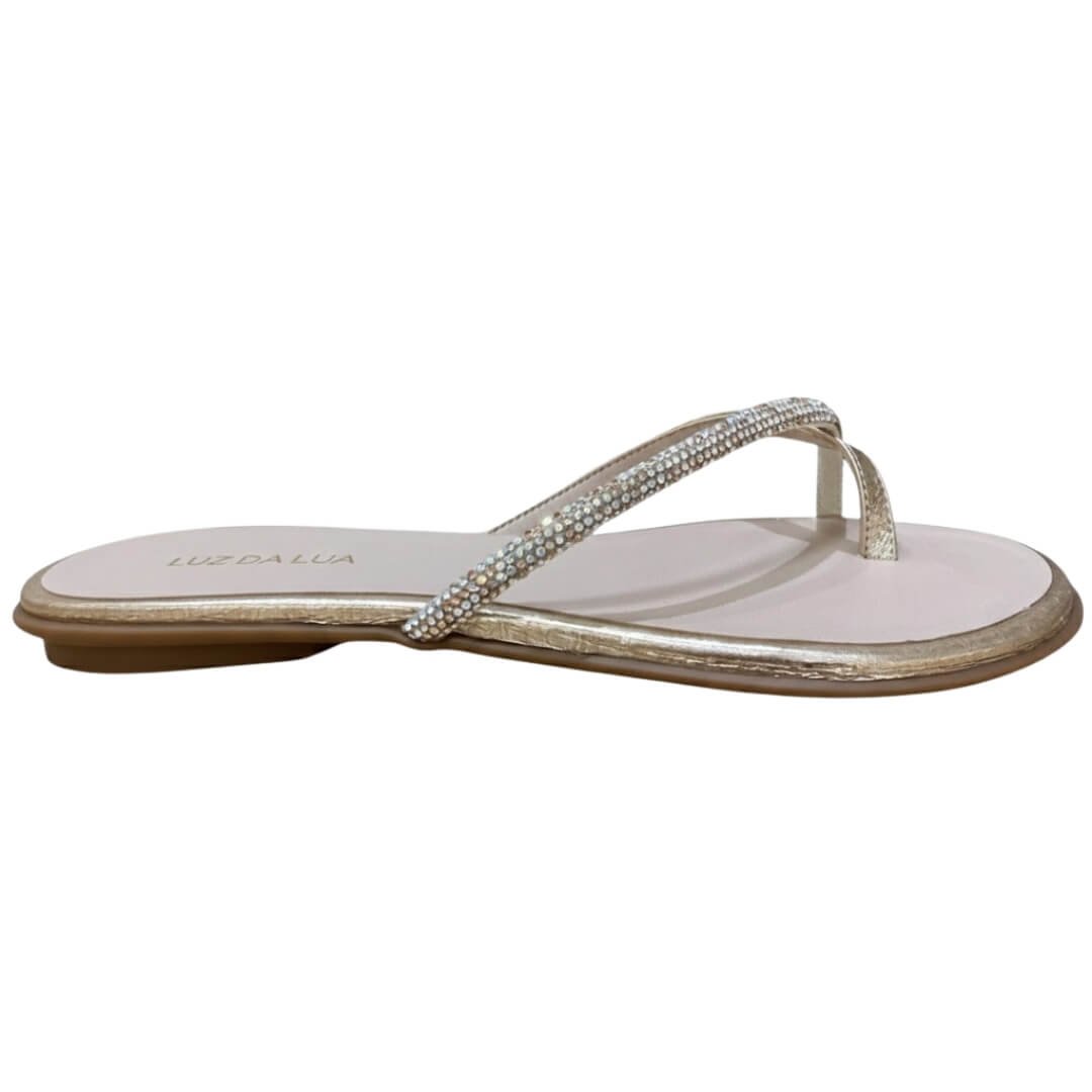 Chinelo Luz Da Lua 52210068 Venus Tira Strass