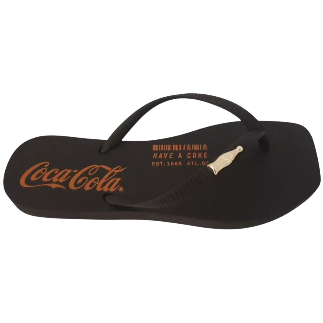 Chinelo Coca-Cola Cc4721 Square Albi Preto 3
