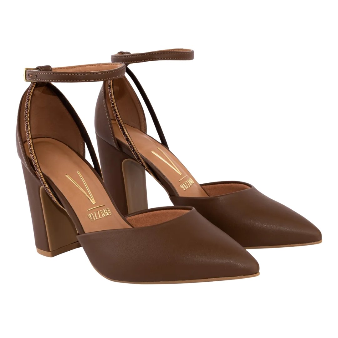 Sapato Feminino Vizzano 1285.449 Pelica Florença Capuccino 2