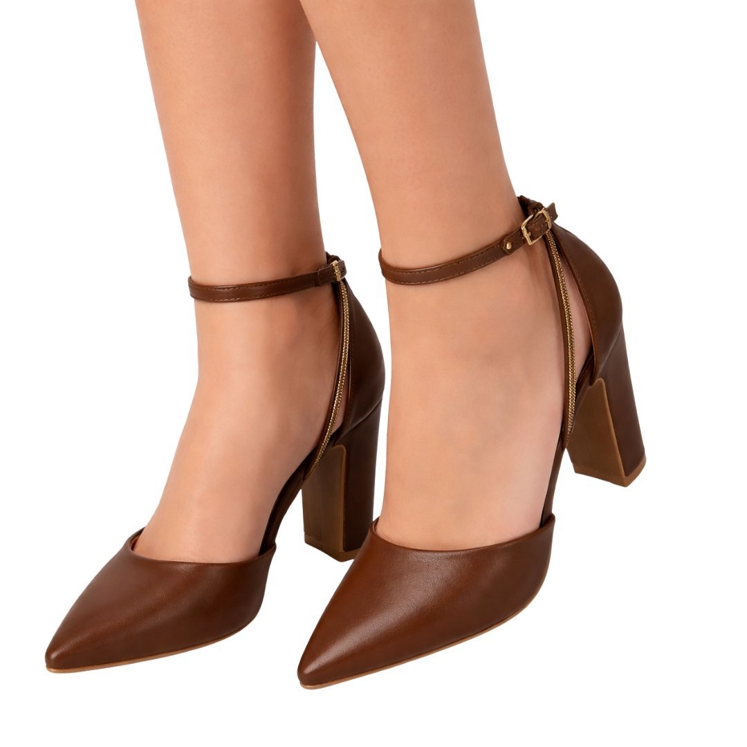 Sapato Feminino Vizzano 1285.449 Pelica Florença Capuccino 4