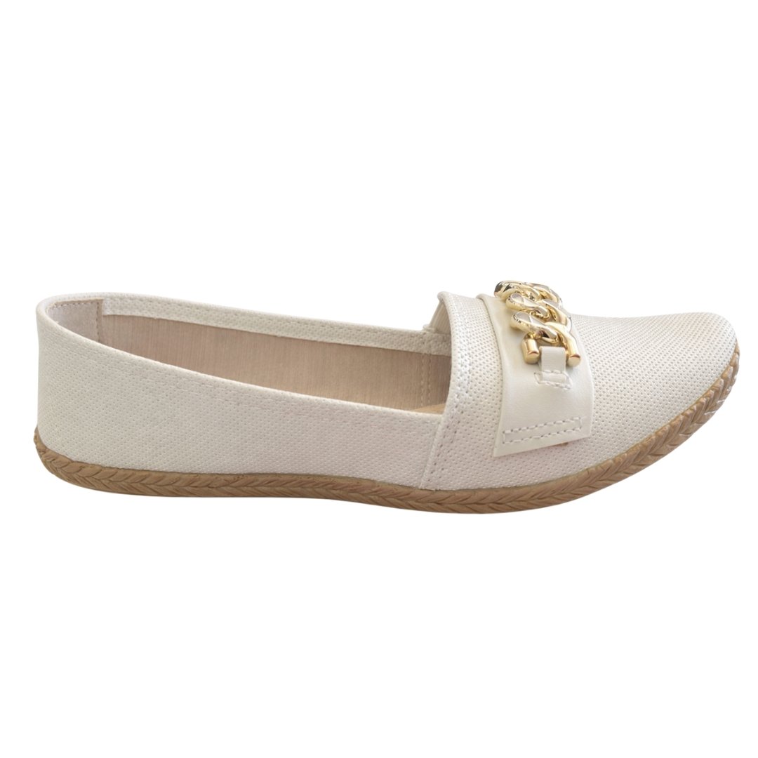 Sapatilha Feminina Moleca 5287.1011 Napa Pesponto Gales