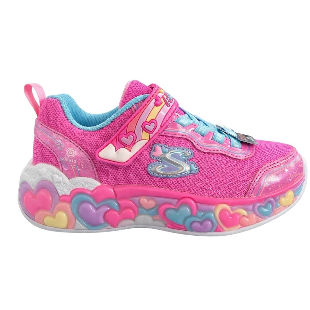 Tenis Infantil Menina Skechers 302697l/Smlt Heart Lights