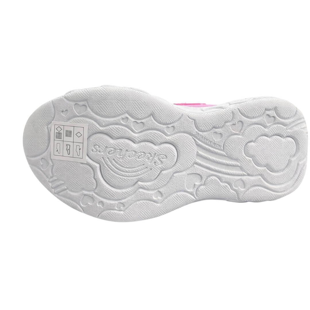 Tenis Infantil Menina Skechers 302697l/Smlt Heart Lights Rosa 5