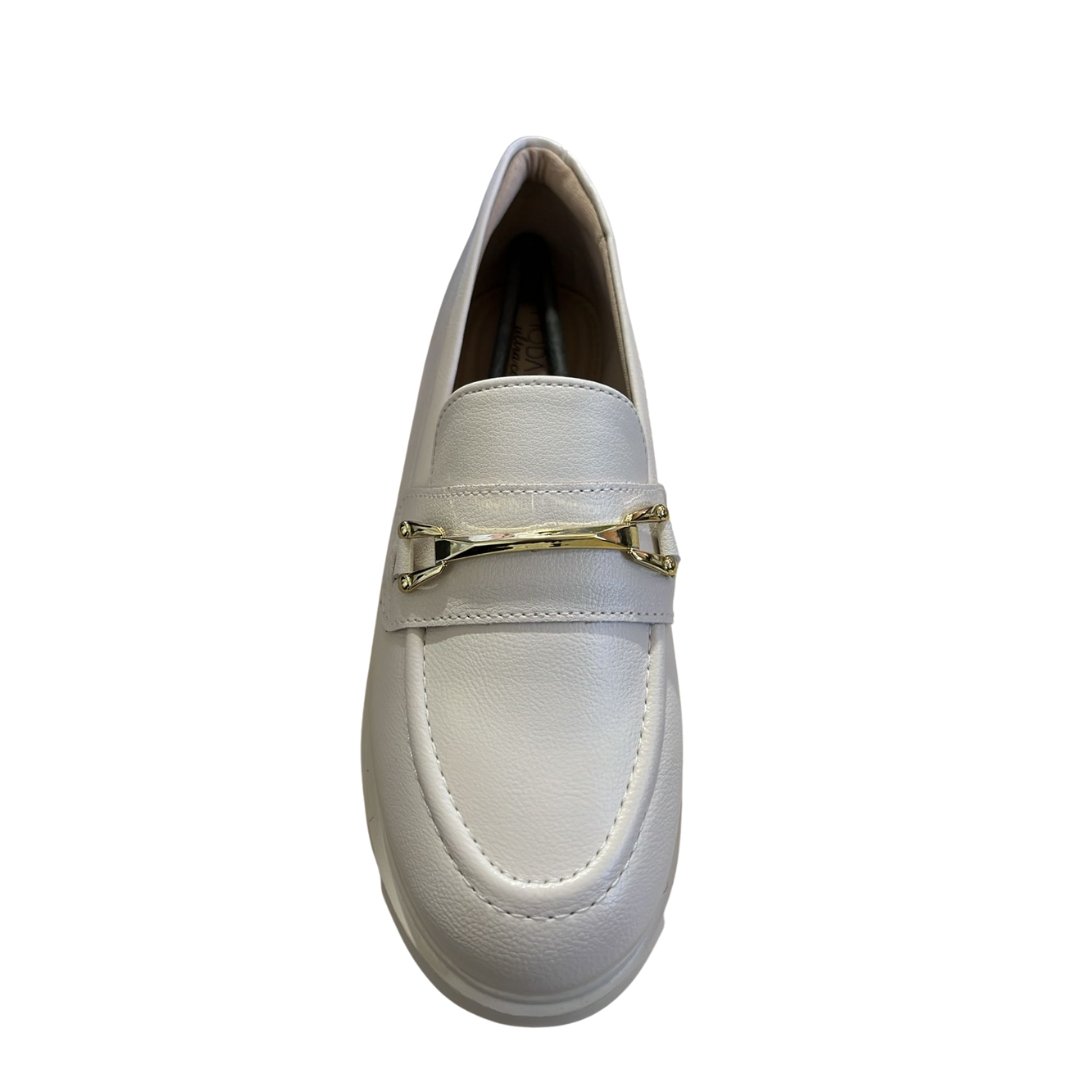 Mocassim Feminino Modare 7409.102 Napa Floather Nature Branco 2