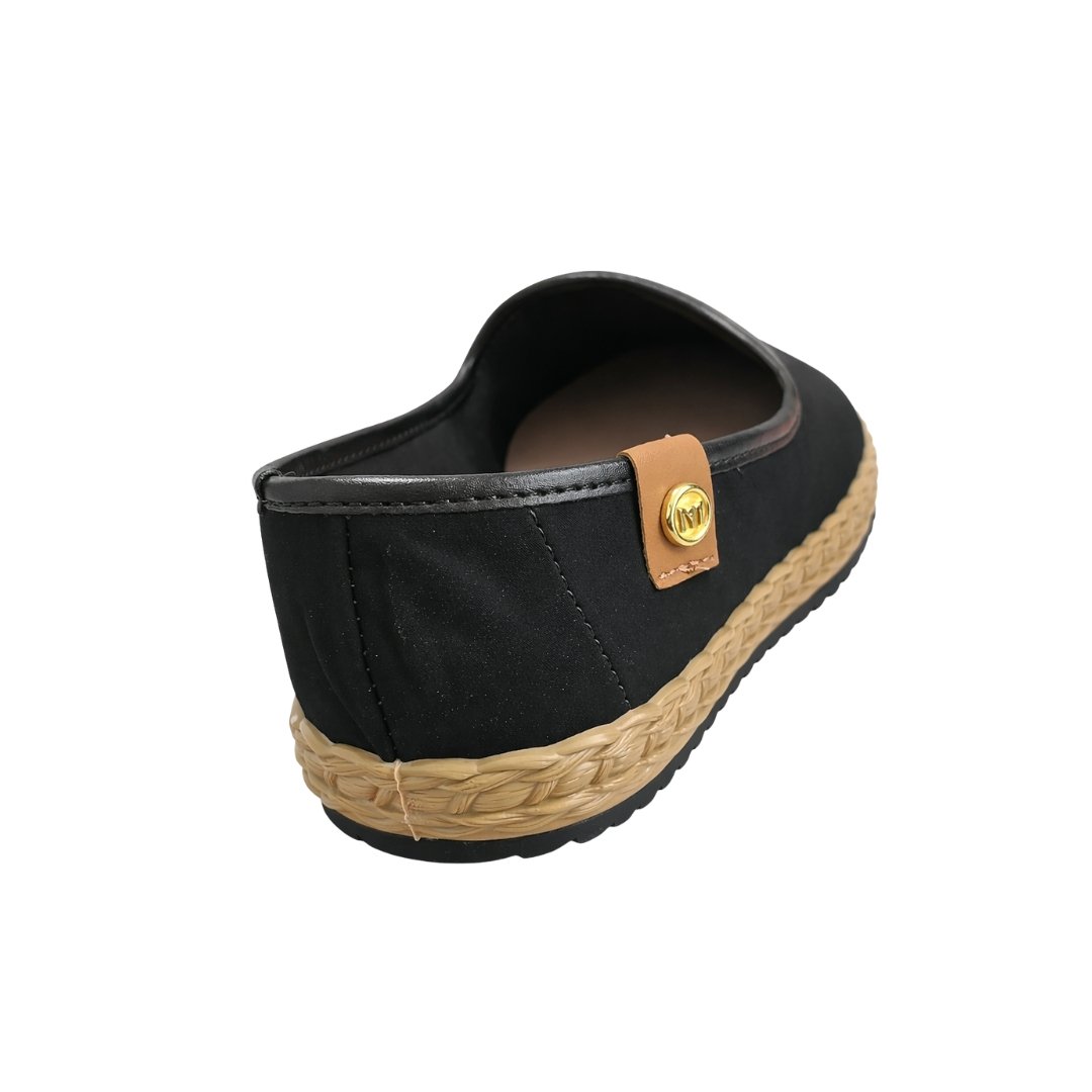 Sapatilha Feminina Moleca 5696.304 Nobuck Tunisia Preto 4