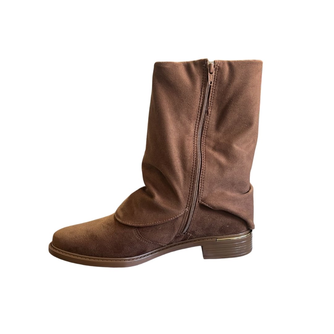Bota Feminino Vizzano 3077.126 Camurça Strech Duo Marrom 2
