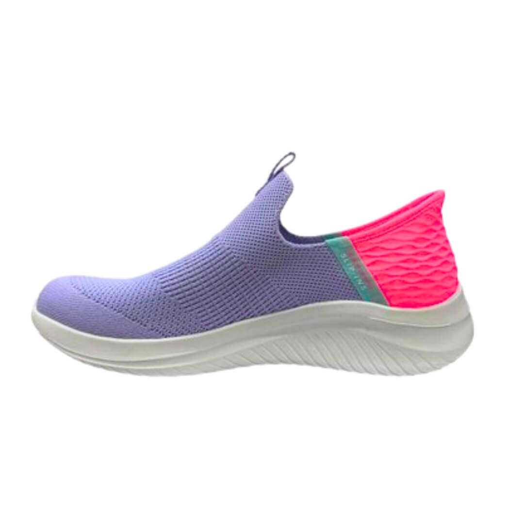 Tênis Infantil Menina Skechers 303800l/Bkpk Ultra Flex 3.0 Rosa/Roxo 2