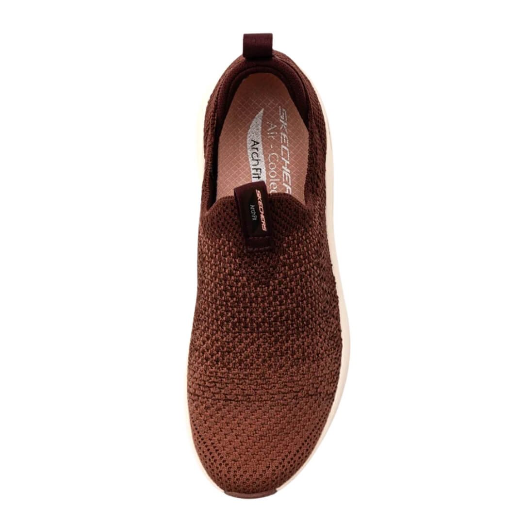 Tênis Feminino Skechers Slip On Arch Fit New Marrom 3