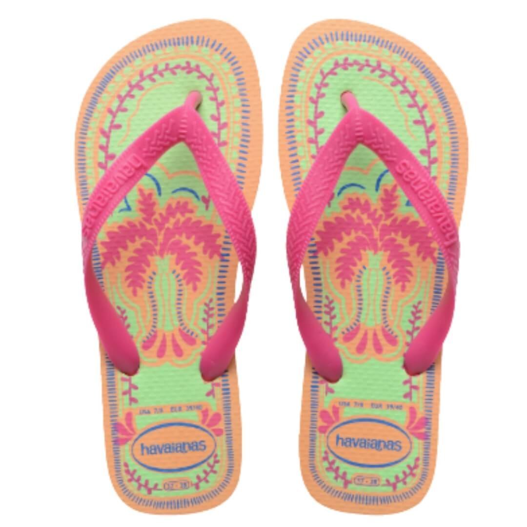 Chinelo Feminino Havaianas Top Summer Vbs Fc Pessego